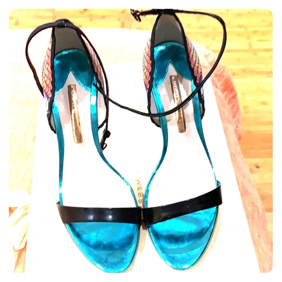 Flutura Peacock Ankle-Strap Sandal - Picture 1 of 5